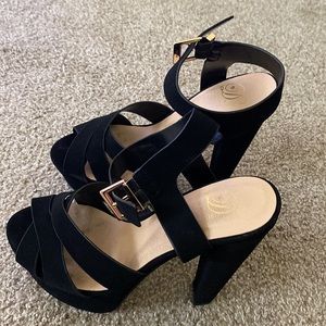 Black Suede Heels